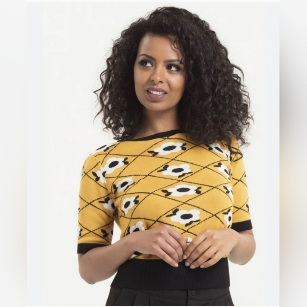 Voodoo Vixen Clara Floral Sweater Top